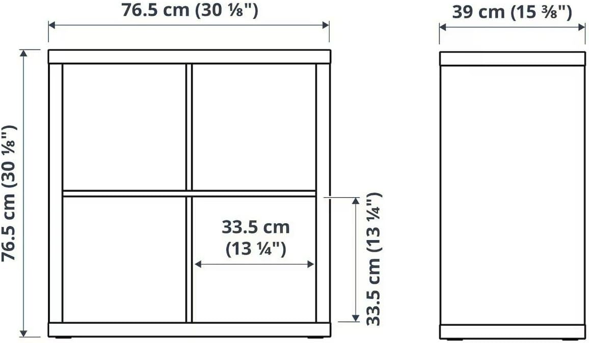 KALLAX SHELVING UNIT, BOOKCASE, WHITE, PERFECT for BASKETS or BOXES