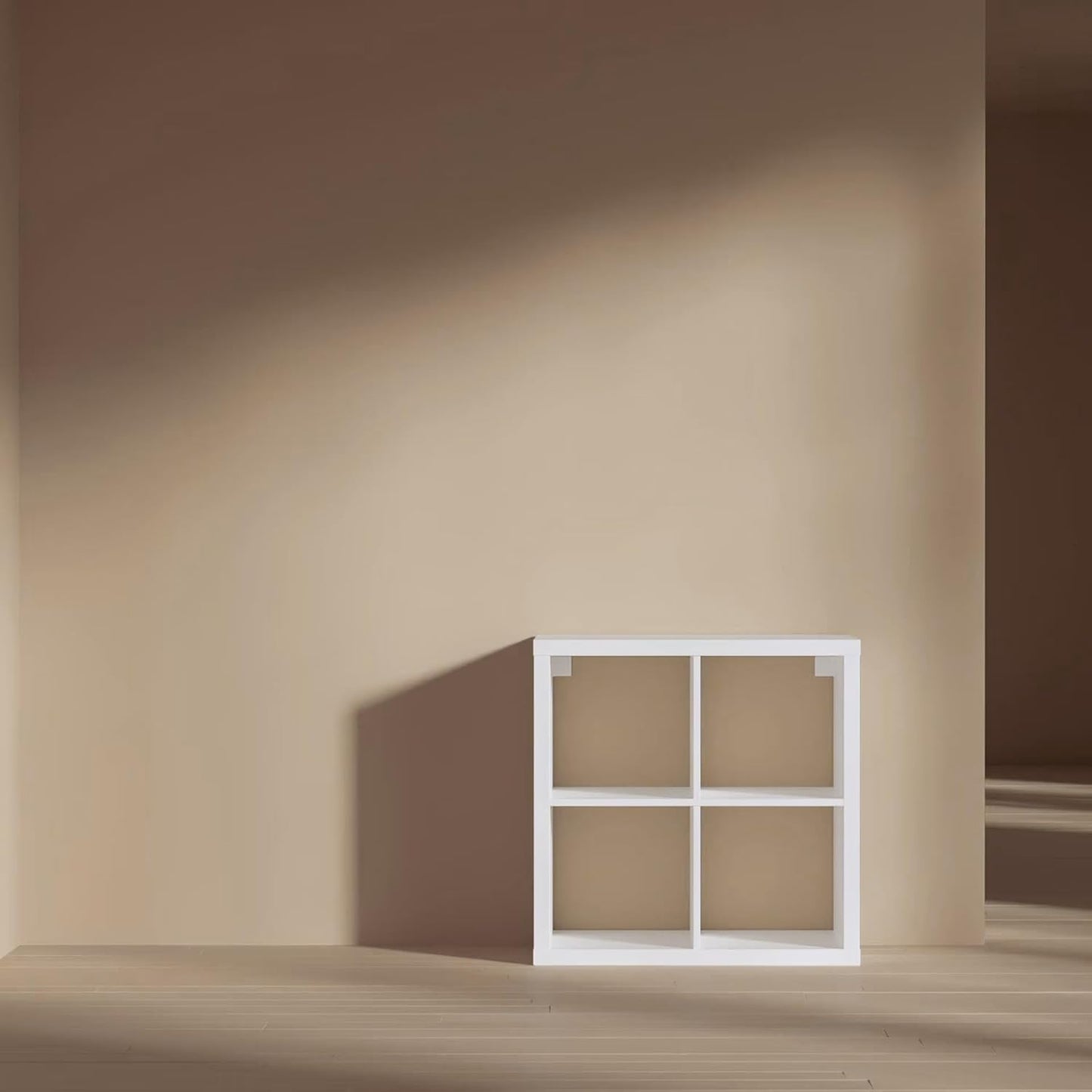 KALLAX SHELVING UNIT, BOOKCASE, WHITE, PERFECT for BASKETS or BOXES