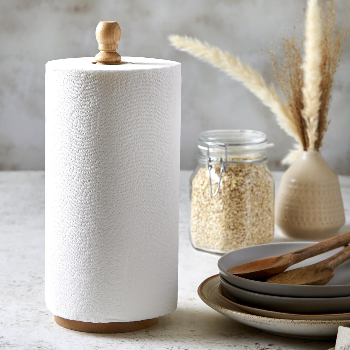 Beech Towel Holder, Wood, Wooden, 35 X 12 X 12 Cm