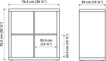 KALLAX SHELVING UNIT, BOOKCASE, WHITE, PERFECT for BASKETS or BOXES