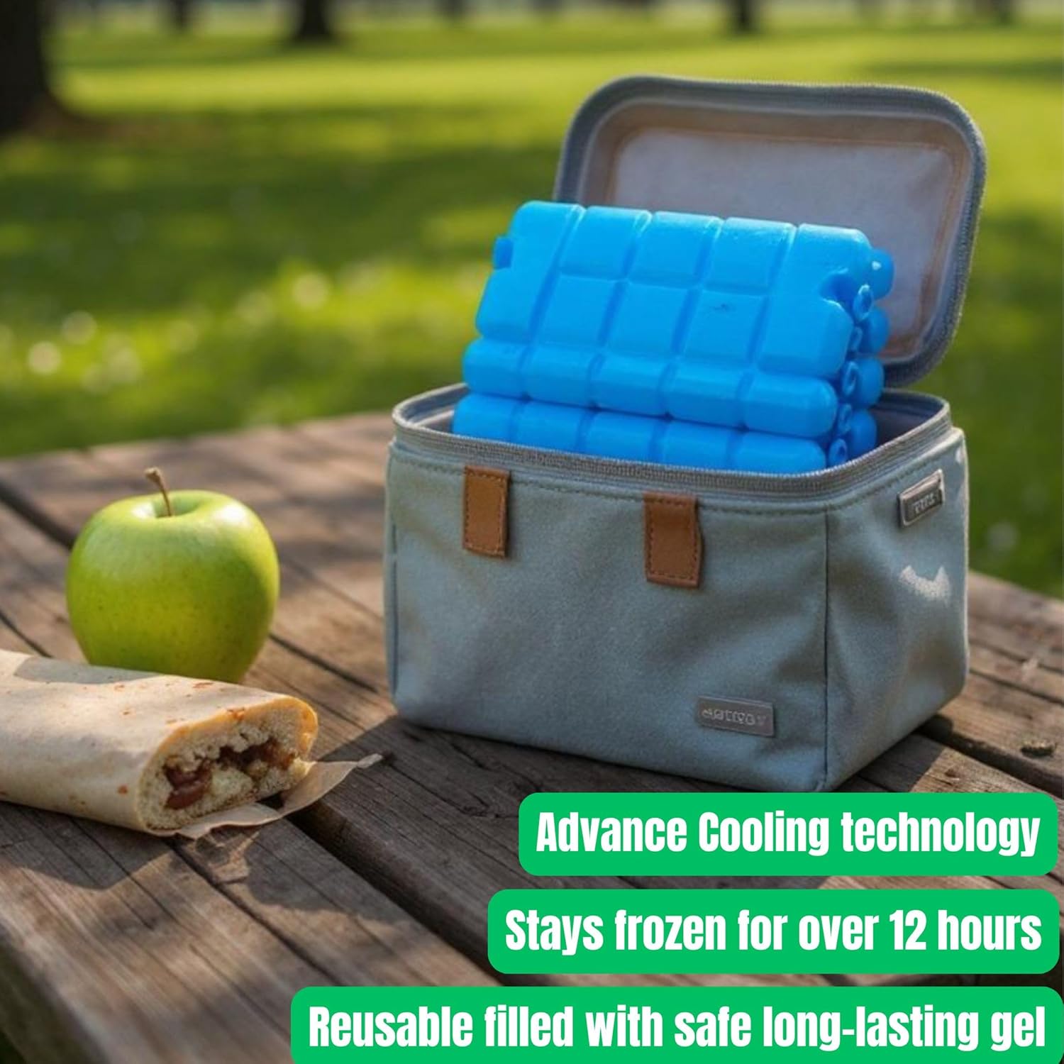 Bright and Homely Your Everyday 2 Pack Freezer Ice Block - Reusable Ice Packs for Lunch Box Ice Blocks for Cool Boxes, Cooler Bags & Lunch Boxes – Your Perfect Travel and Camping Companion
