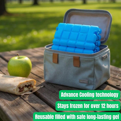Bright and Homely Your Everyday 2 Pack Freezer Ice Block - Reusable Ice Packs for Lunch Box Ice Blocks for Cool Boxes, Cooler Bags & Lunch Boxes – Your Perfect Travel and Camping Companion